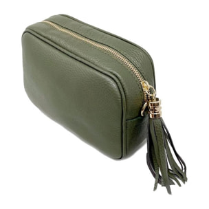 Chicca Borse Tracollina Clutch Verde Oliva