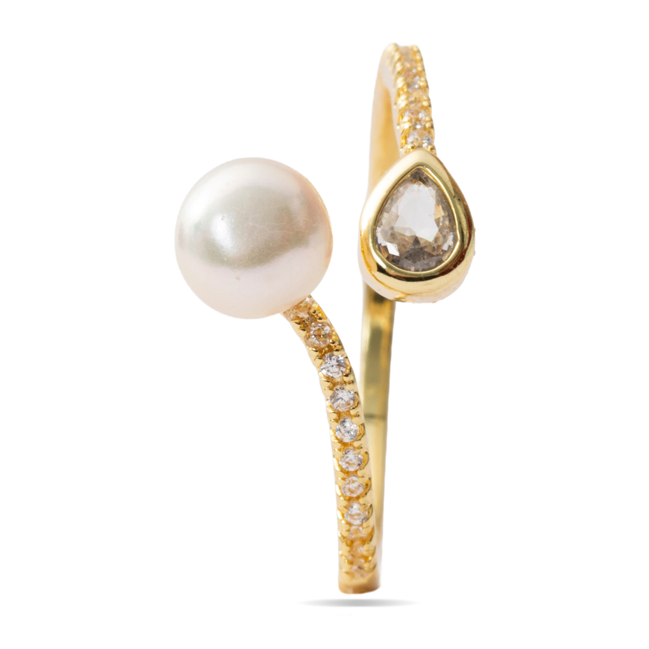 Anillo Tian acabado oro amarillo 18k