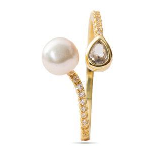 Anillo Tian acabado oro amarillo 18k