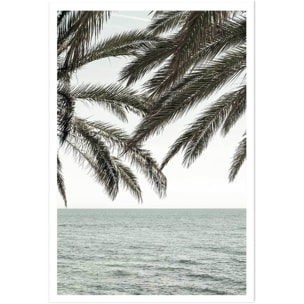 Poster plage tropicale secrète Affiche seule