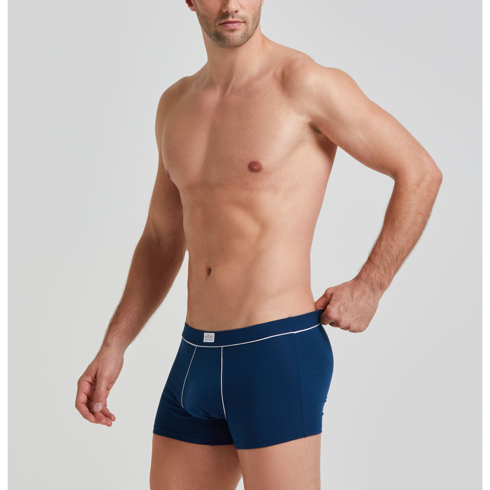 Boxer cotone con dettagli a contrasto