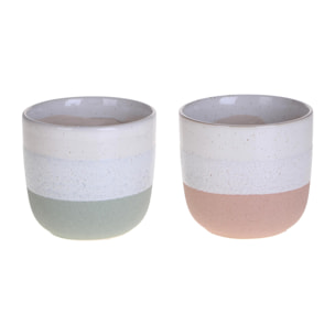 Set 2 cachepot - 13xH12x13cm - Pezzi 3 - Bianchi Dino SpA