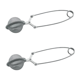 Set de 2 ustensiles de cuisine boule à thé inox Fackelmann Petit déjeuner
