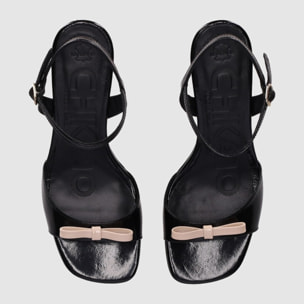 Sandalias - Negro - Tacón: 5 cm