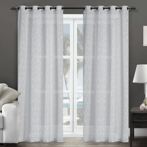 COPPIA TENDE PER FINESTRA DIS.FIAMMA 60X150 CM COLOR AVORIO