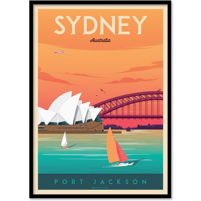 Affiche - Sydney - Olahoop Travel Posters