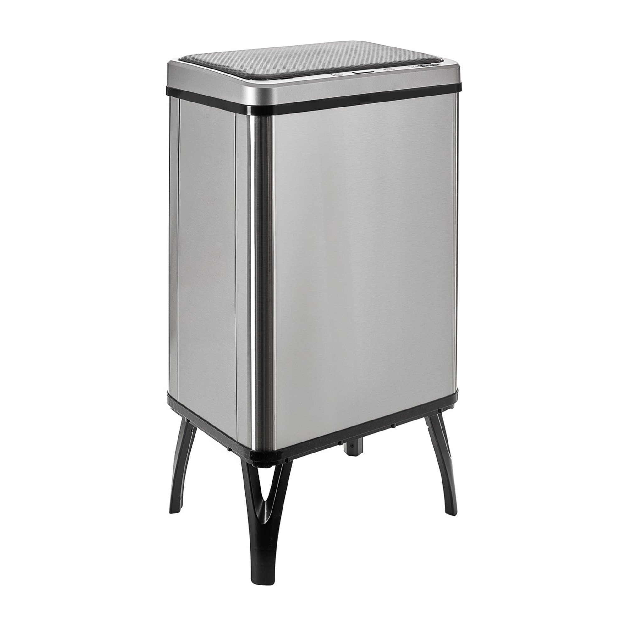 Well home - cubo de basura inteligente con apertura automática y contacto manual de 40l, 35,5x26x71,5cm color gris.