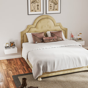 Juego de 2 Mesitas de Noche Flotantes Mesillas de Noche para Dormitorio con Cajón Mesas de Noche para Habitación Hogar 43x36,5x30,5 cm Blanco