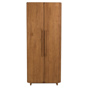 SIXTINE - Armoire 2 portes 80x195cm en bois de teck recyclé