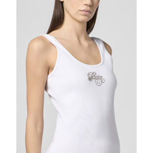 PHILIPP PLEIN Open Back Tank Top Signature