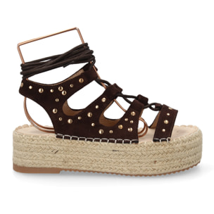 Sandalia plataforma romana mujer elegante