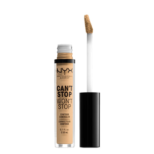 NYX Professional Makeup Anti-Cernes et Correcteur Can't Stop Won't Stop Contour Concealer True Beige