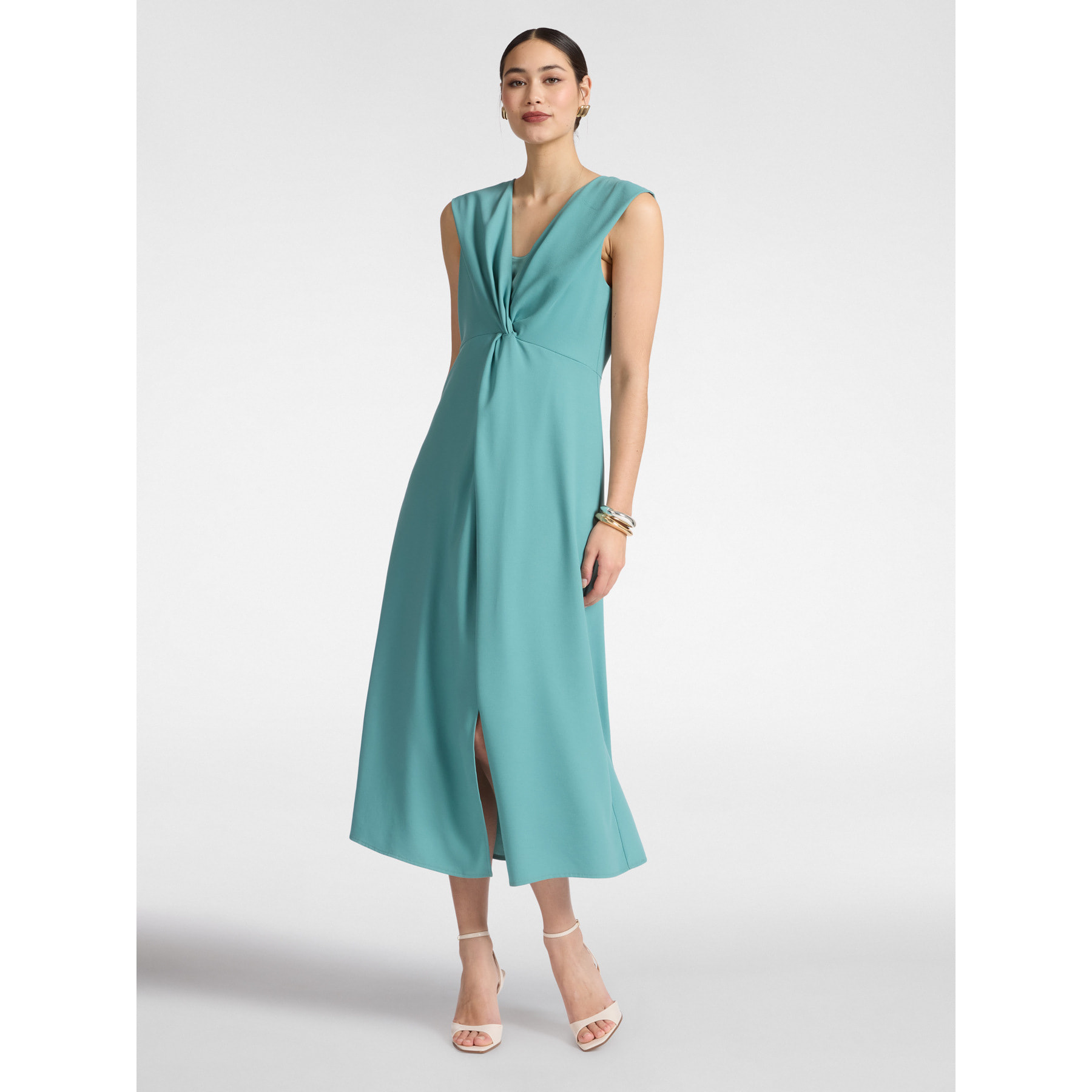 Elena Mirò - Vestido con nudo delante - Light - blue