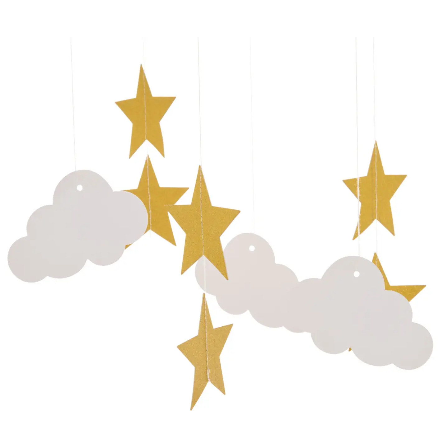 Suspension cylindrique H.30cm blanc et ocre