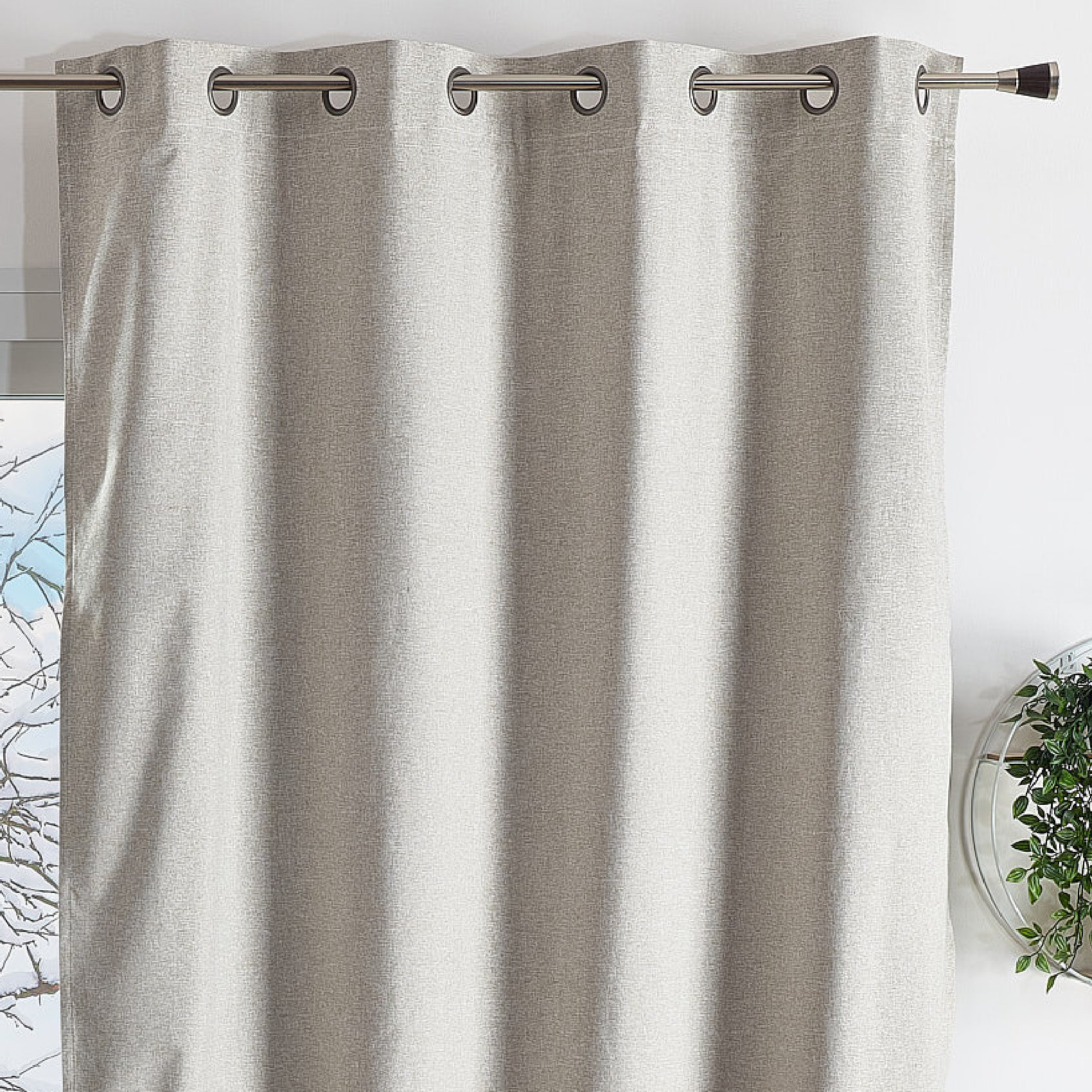 Rideau thermique et occultant  hiver - été - Lin