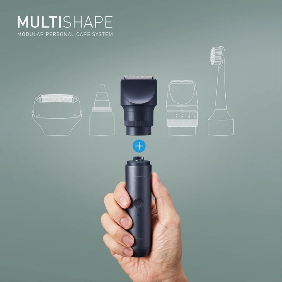 Tondeuse multi usages PANASONIC Multishape ER-CKL2-A301, molette réglable, 58 hauteurs de coupe, précision 0,5 mm, autonomie 70 mn