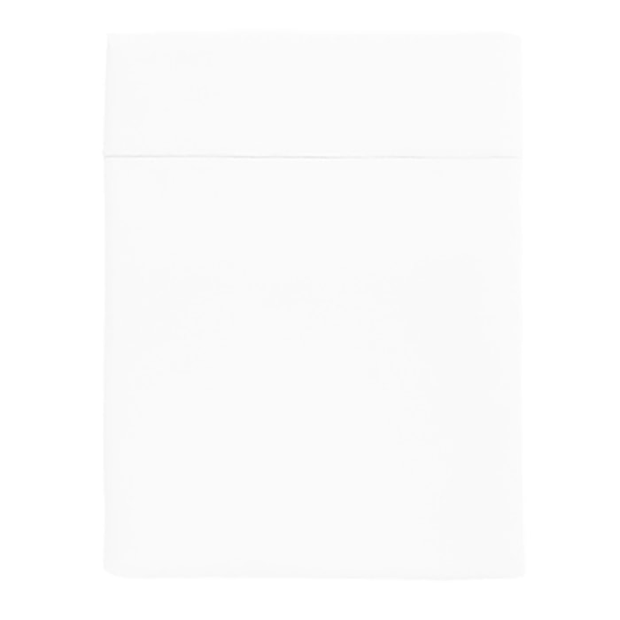 Drap plat uni en percale de coton lavée, DELICATE