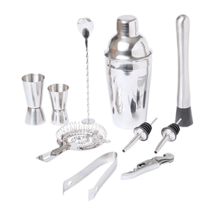 Set Cóctel Coctelera 550 ml. 10 Accesorios diseño exclusivo