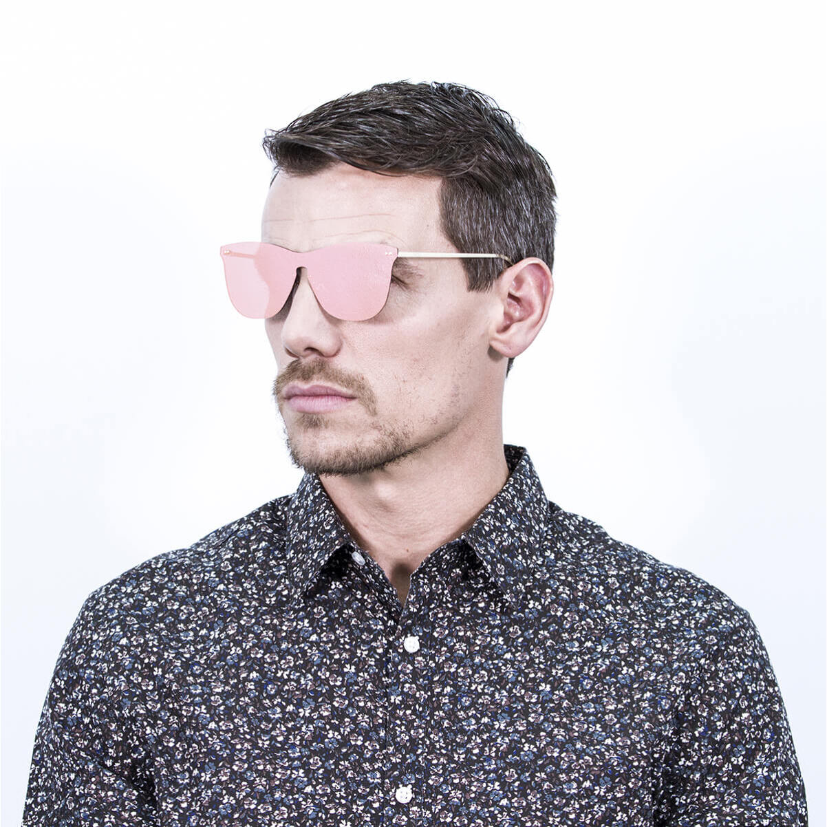 Gafas de sol PALO ALTO ARLES - Rosa pastel espacial / Rosa pastel espacial y patillas de metal dorado