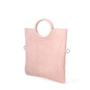 Borsa a mano da donna Made in Italy - Modello Zelia - Pelle scamosciata - 29.0 x 30.0 x 1.0 cm