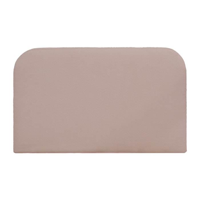 Tête de lit déhoussable en bouclé rose en différentes tailles