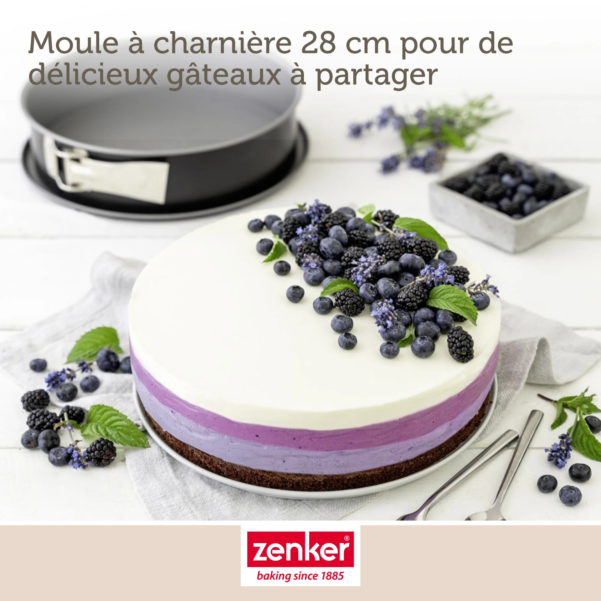 Ensemble de 2 Moules à manqué à charnière en acier Zenker Energy