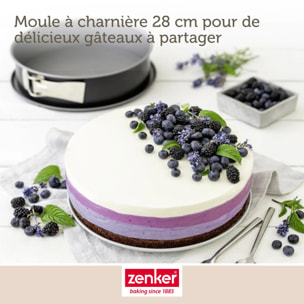 Ensemble de 2 Moules à manqué à charnière en acier Zenker Energy