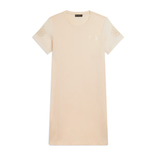 Abito con Ricamo Sangallo sulle Maniche