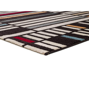 DELTA Alfombra geométrica de pelo corto multicolor, varias medidas disponibles