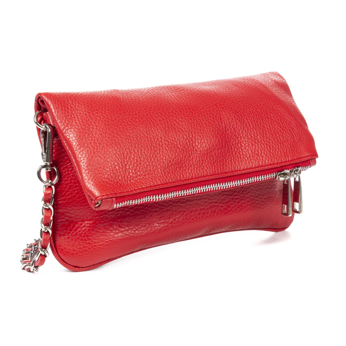 Orchidea Borsa a tracolla Donna. Pelle autentica Dollaro.