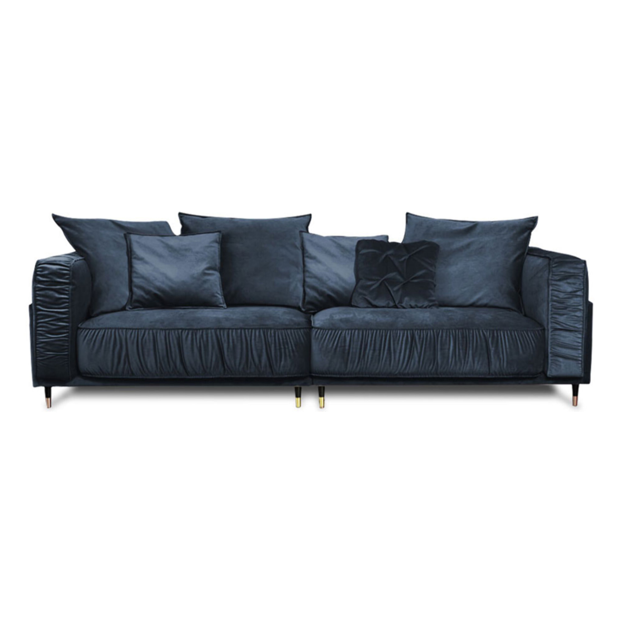 Canapé Droit Velours Fiorenzo - 4 places