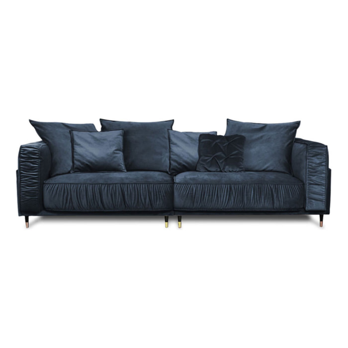 Canapé Droit Velours Fiorenzo - 4 places