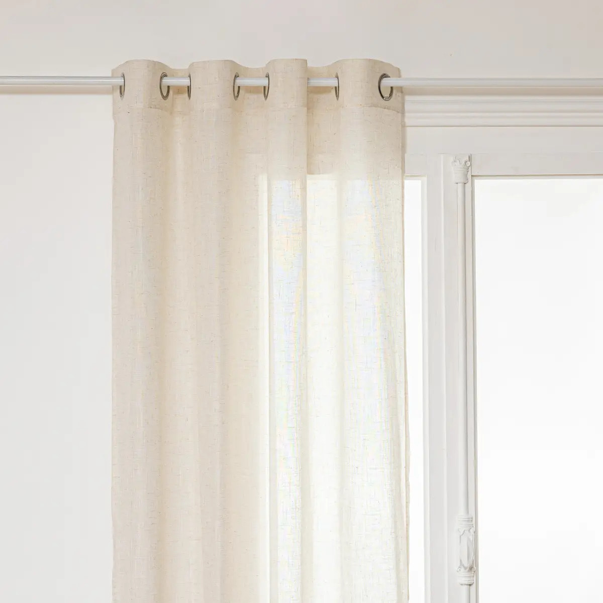 Voilage "Alla" - lin - beige - 140x240 cm