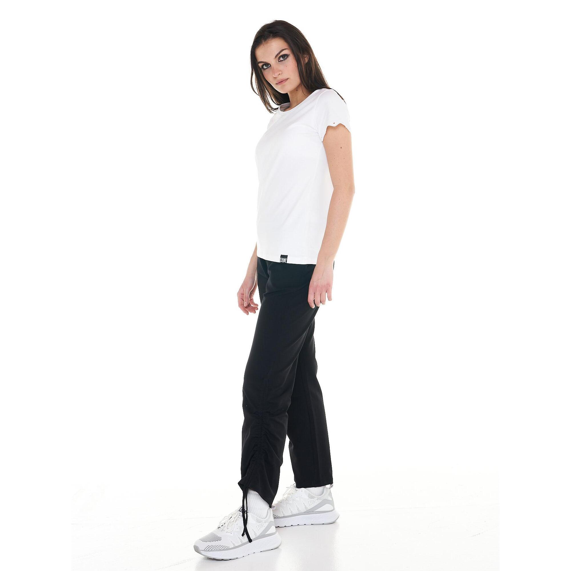 Camiseta mujer blanca y negra