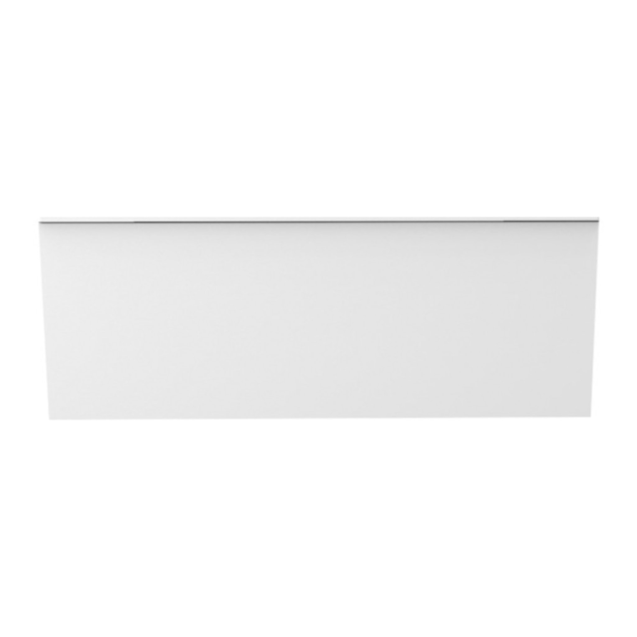 Tablier frontal universel pour baignoire rectangulaire installation en niche blanc brillant