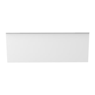 Tablier frontal universel pour baignoire rectangulaire installation en niche blanc brillant