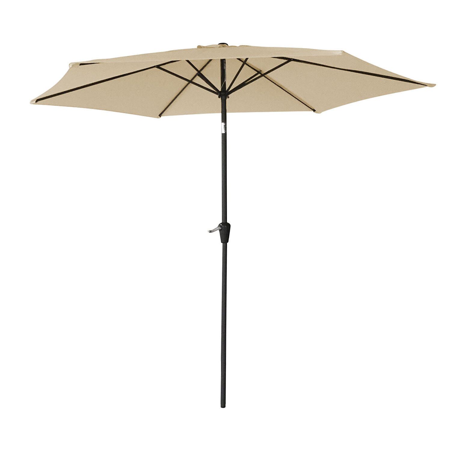 Parasol droit HAPUNA rond - Beige