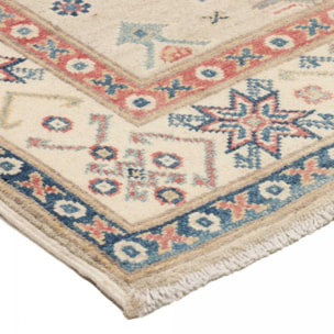 Tapis salon géométrique artisanal, noué main, ISIME