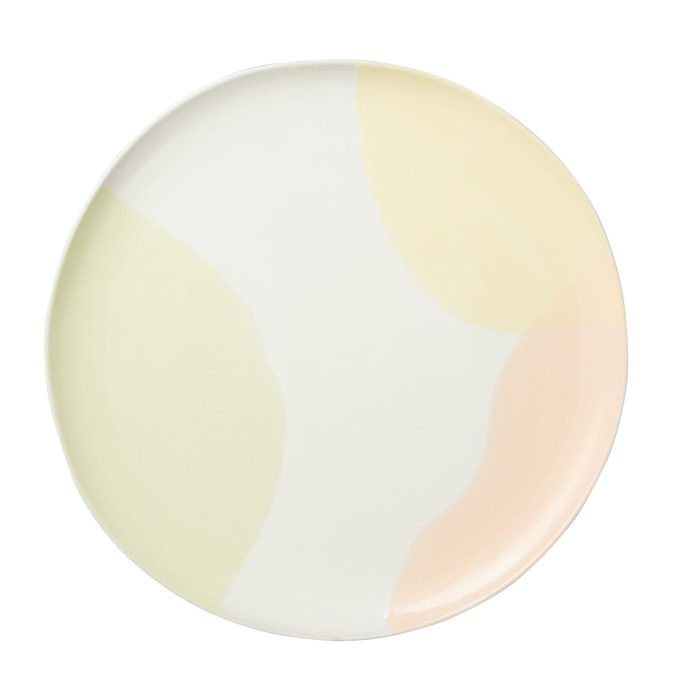 J-Line assiette Point - porcelaine - mix - large - 6 pcs