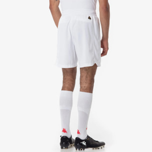 Pantaloni Corti Kappa Uomo Kombat Ryder Pro Fiorentina Bianco