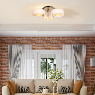 Lámpara de Techo Moderna Lámpara Colgante Gota E27 Iluminación de Techo con Pantalla de Acrílico Lámpara para Salón Dormitorio Comedor Cocina Blanco