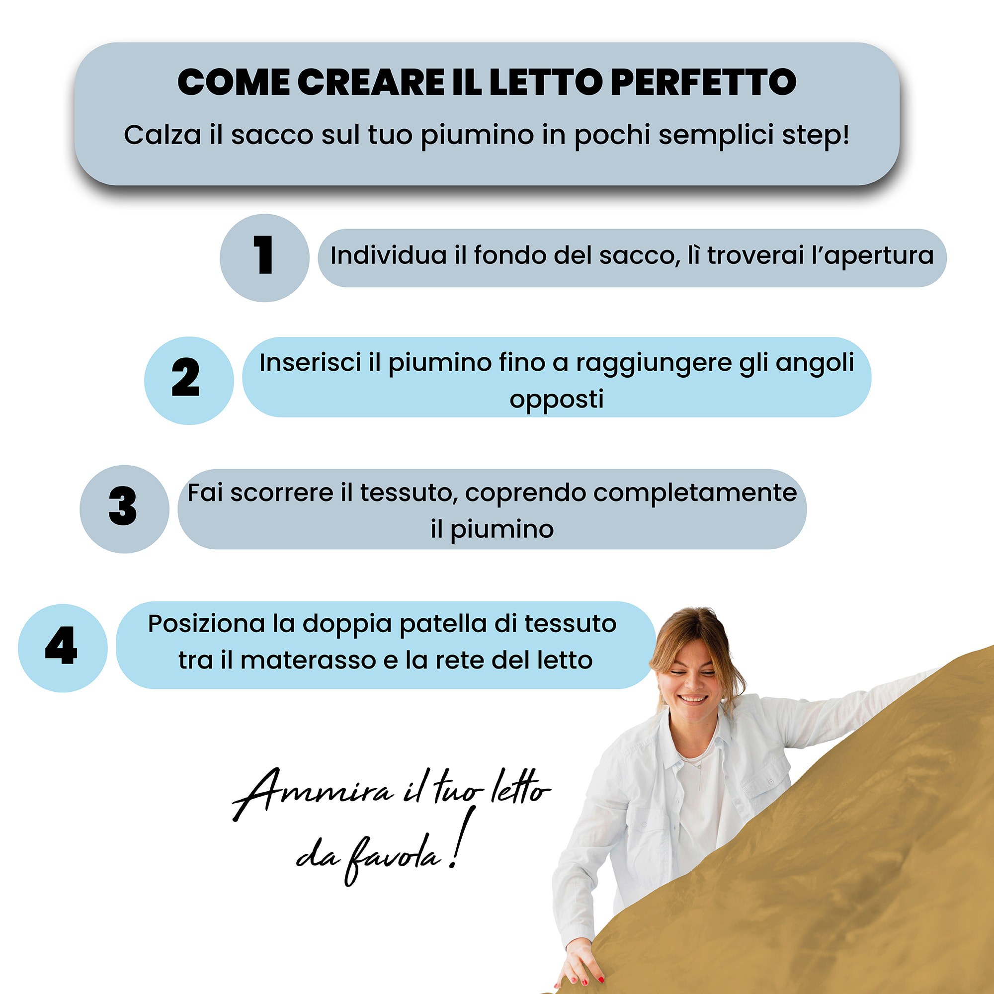 PARURE COPRIPIUMINO WATER WASHED, 100% Microfibra, No Stiro - OCRA