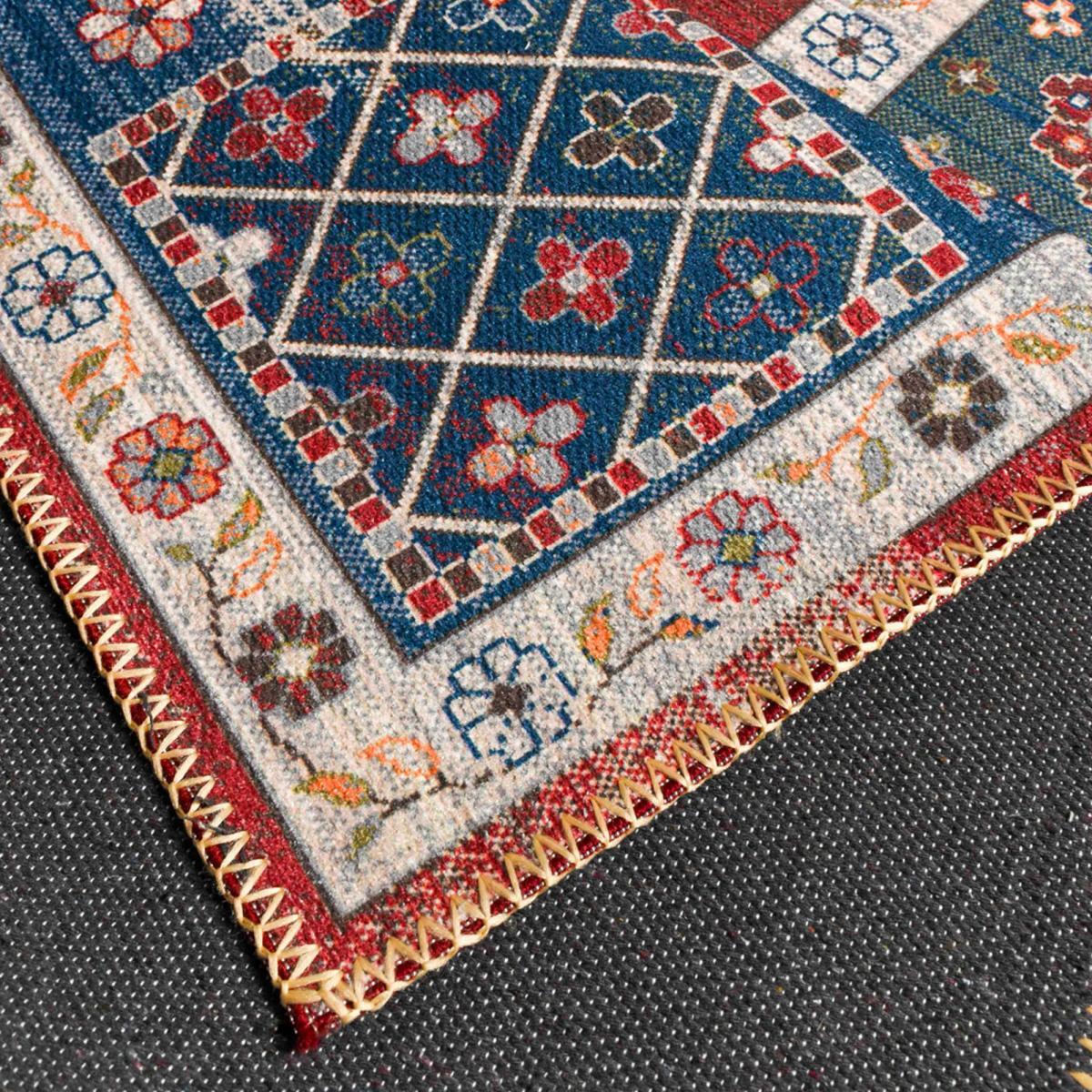 Tapis salon et chambre tissé motif baroque HEJI