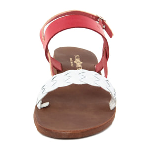 SANDALO FLAT Summery Rosso