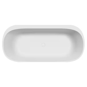 Baignoire îlot 170 x 80 cm Bastille Blanc mat