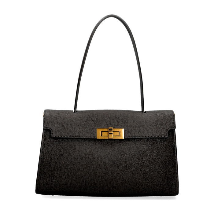 Borsa a mano da donna Made in Italy - Modello Fiorenza Lux - 100% pelle - 33.0 x 20.0 x 9.0 cm