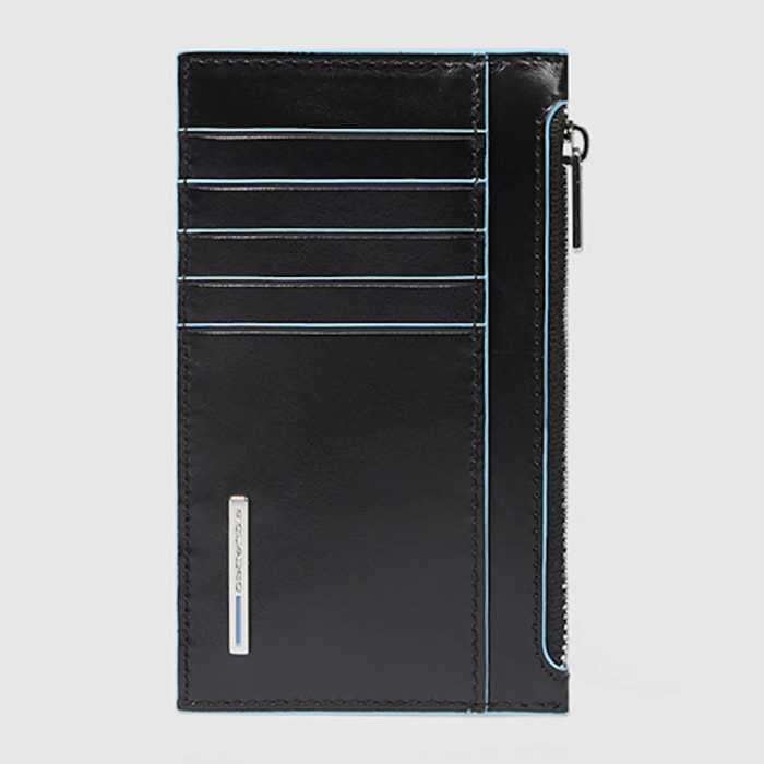 Piquadro Portacarte sottile con porta monete