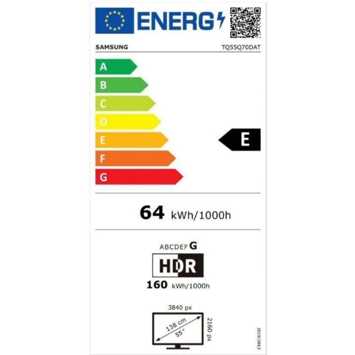 TV QLED SAMSUNG TQ55Q70D 2024