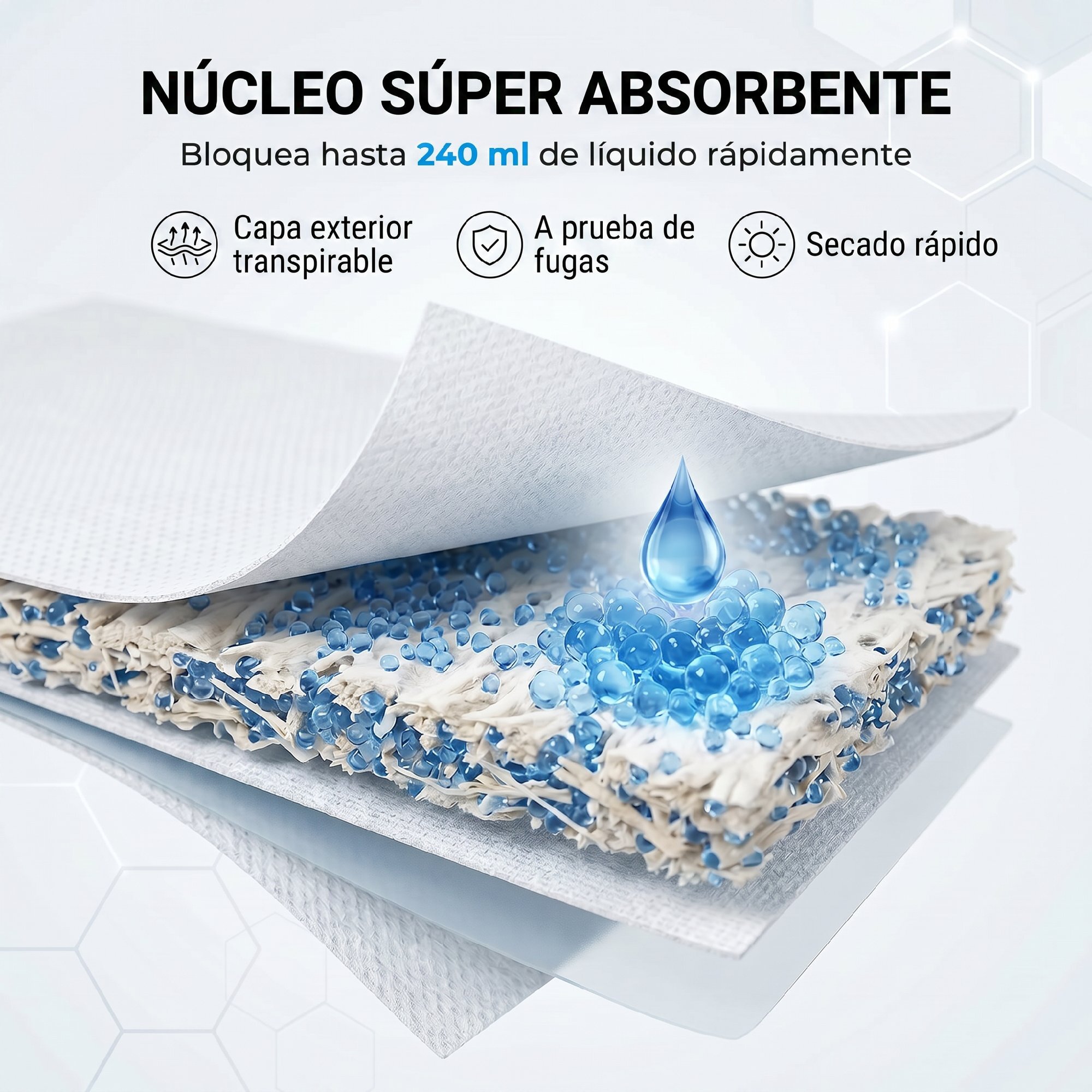 Pañales Desechables para Perros Machos, 48 Unidades, Súper Absorbentes, Antifugas, Pañales Sanitarios para Cachorros, Talla M, 45-64 cm de Cintura