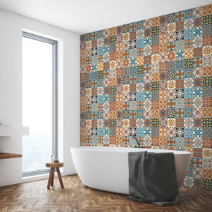 Stickers muraux - Sticker Mural Carrelage adhésif Cuisine Salle de Bain - 60 STICKERS CARRELAGES AZULEJOS BETENINO